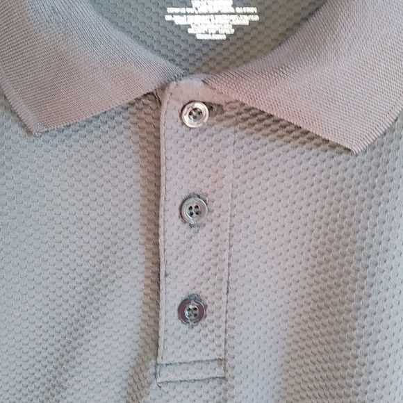 Mizuno XXL Mens Textured Black Athletic Polo Shirt - Picture 7 of 8